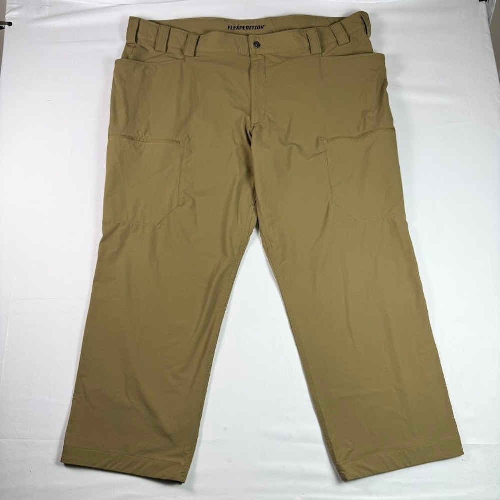 Duluth Trading Co Flexpedition Mens 46x30 Relaxed Fit Tan Stretch Hiking Pants